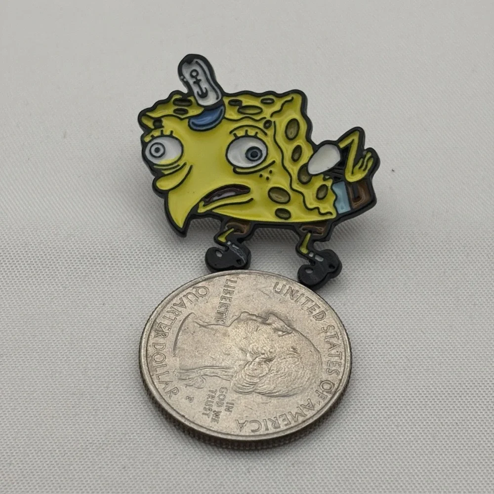 SpongeBob SquarePants Cartoon Character Nickelodeon Lapel Hat Pin